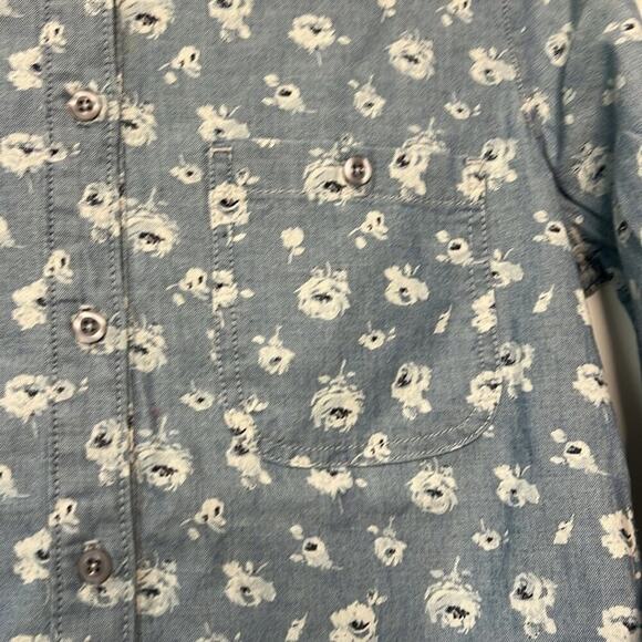 AG x Liberty Art Fabrics | Floral Chambray Button Down | Small | Made in USA - Picture 5 of 9